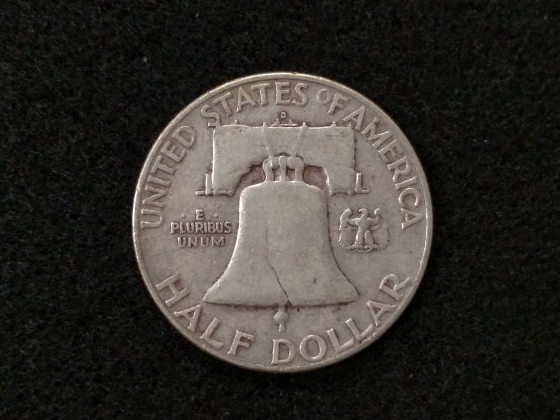 lot 65 image: 1950 D Franklin Silver Half Dollar...