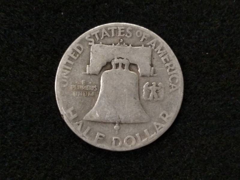 lot 67 image: 1951 D Franklin Silver Half Dollar...