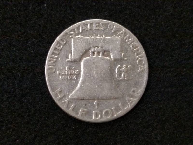 lot 69 image: 1952 Franklin Silver Half Dollar...