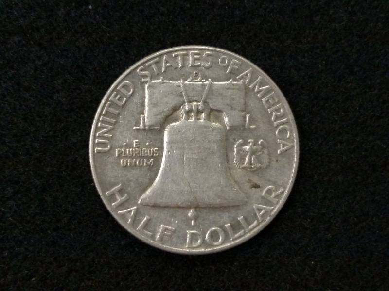 lot 77 image: 1960 D Franklin Silver Half Dollar...
