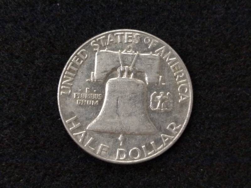 lot 78 image: 1962 D Franklin Silver Half Dollar...
