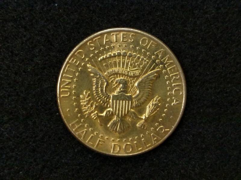 lot 80 image: 1964 Gold Plated Kennedy Silver Hal...