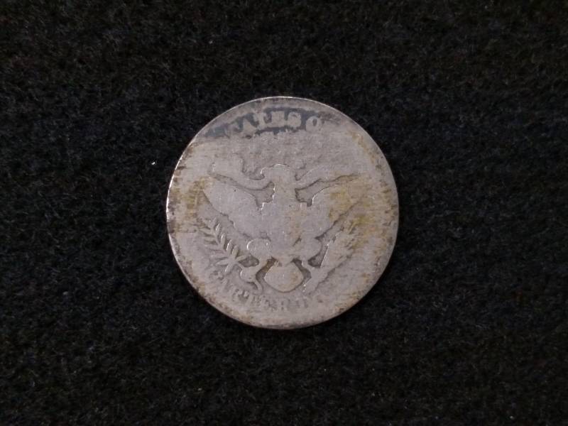lot 86 image: 1895 Barber Silver Quarter...