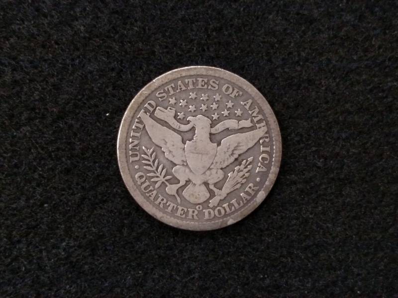lot 88 image: 1899 O Barber Silver Quarter...