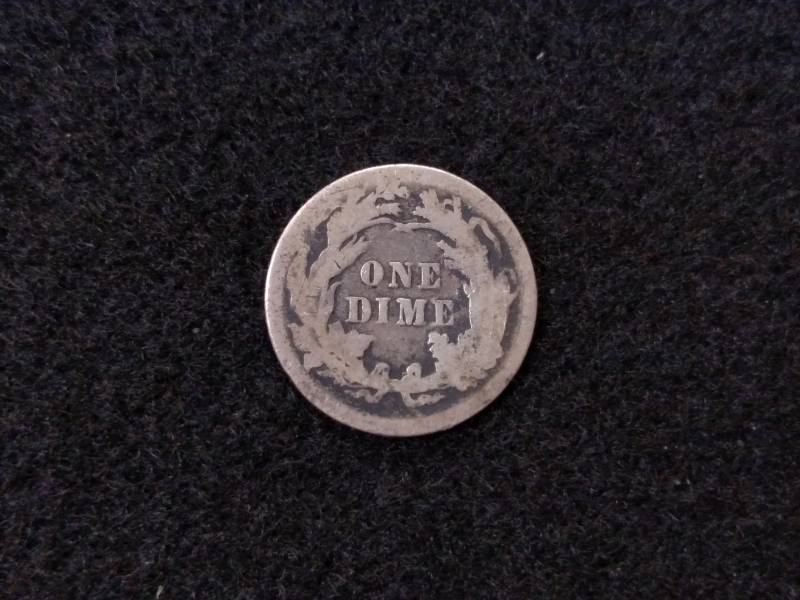 lot 93 image: 1889 Seated Liberty Silver Dime...