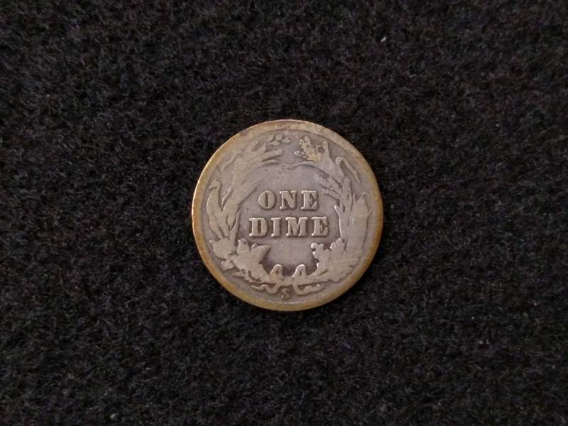 lot 96 image: 1916 S Barber Silver Dime...