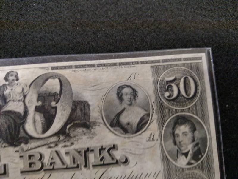 lot 108 image: 1860s Large Size Fifty Dollars Can...