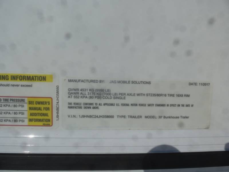lot 1 image: 2019 Jag Mobile Solutions Bunk House
