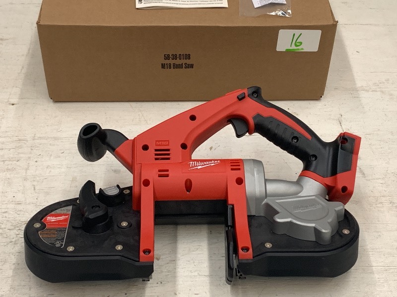 lot 16 image: Milwaukee M18 Portable Band Saw