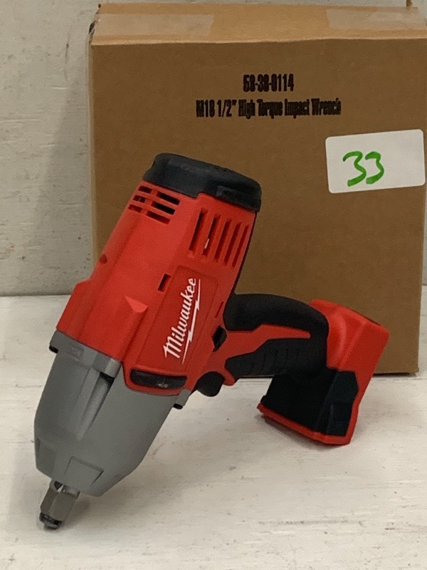 lot 33 image: Milwaukee M18 Cordless 12 Impact Wrench