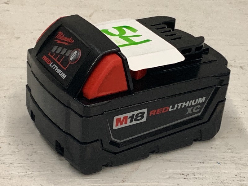 lot 54 image: Milwaukee M18 Red-Lithium XC Battery
