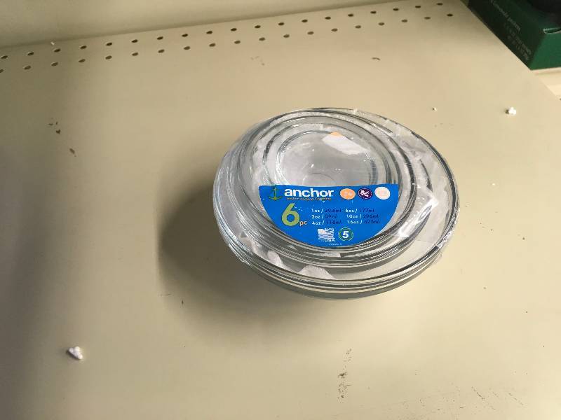 lot 406 image: Anchor 6 PC Bowl Set, Retail $9.99