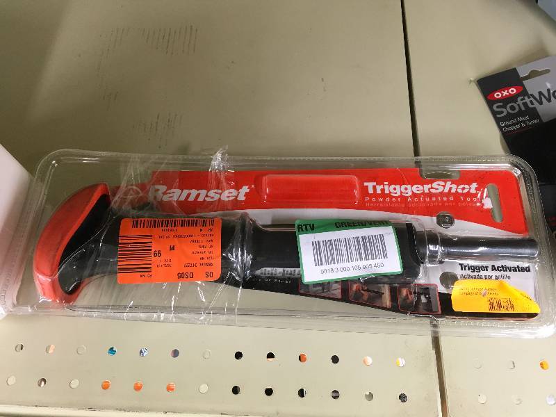 lot 430 image: Ramset TriggerShot Powder Actuated Tool ,Retail $45.99