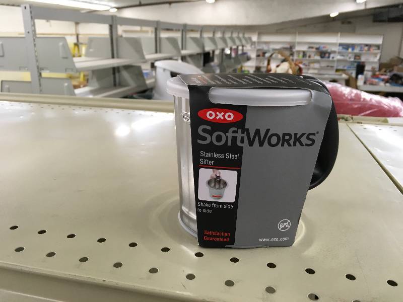 OXO Softworks Sifter Stainless Steel, Retail $12.99, FEBRUARY OVERSTOCKS,  RETURNS, AND SHELF PULLS #4