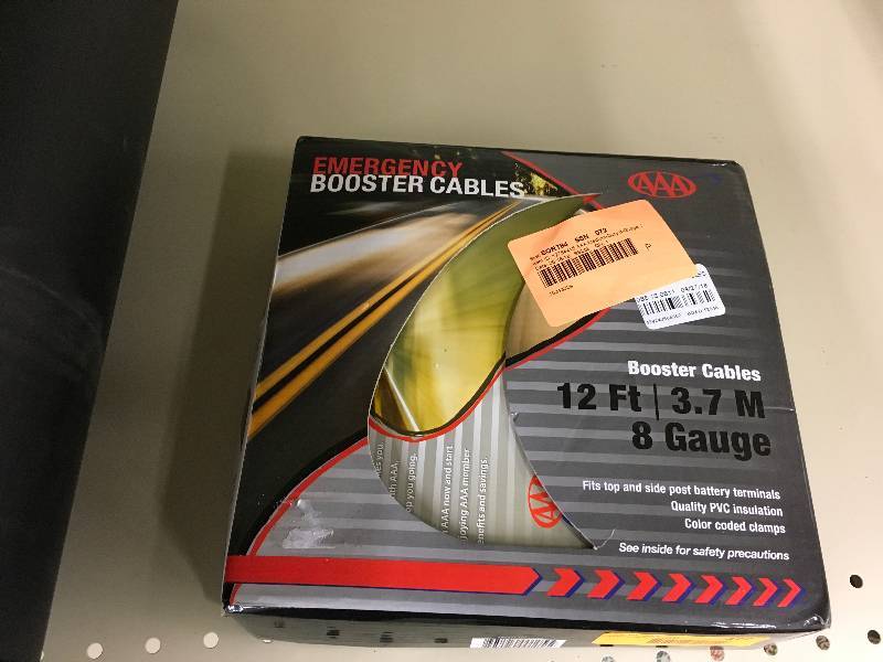 lot 477 image: AAA Emergency Booster Cables, Retail $15.99