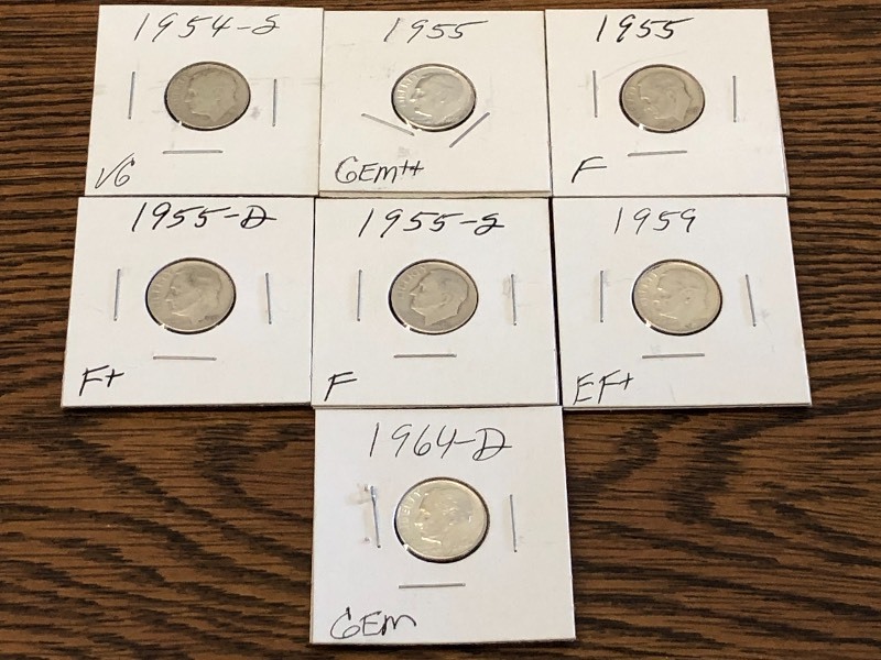 (7) Roosevelt Dimes