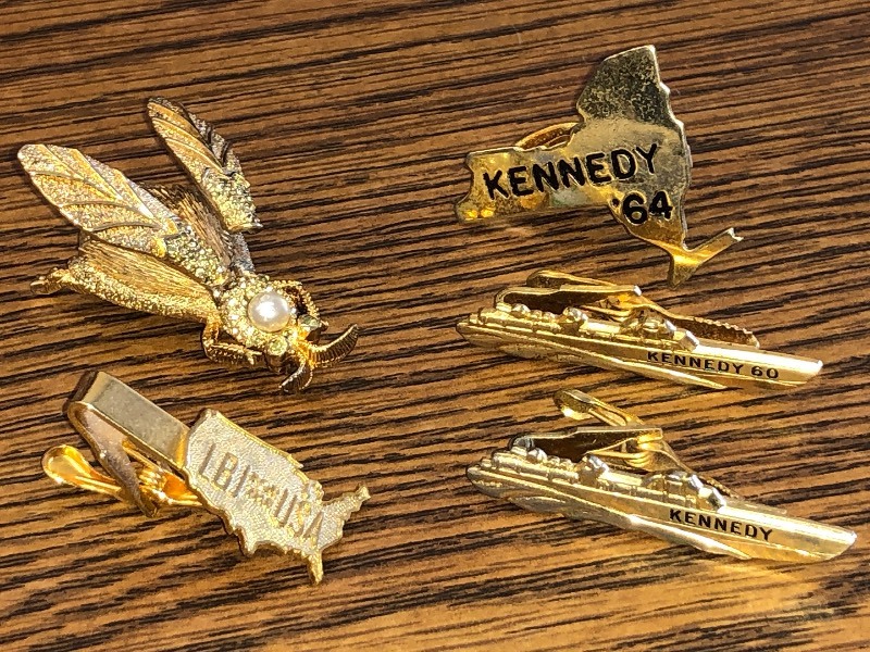 JFK & LBJ Tie Clips
