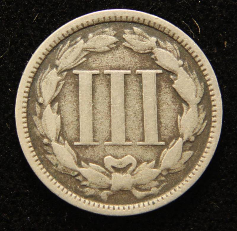 1876 US THREE CENT NICKEL