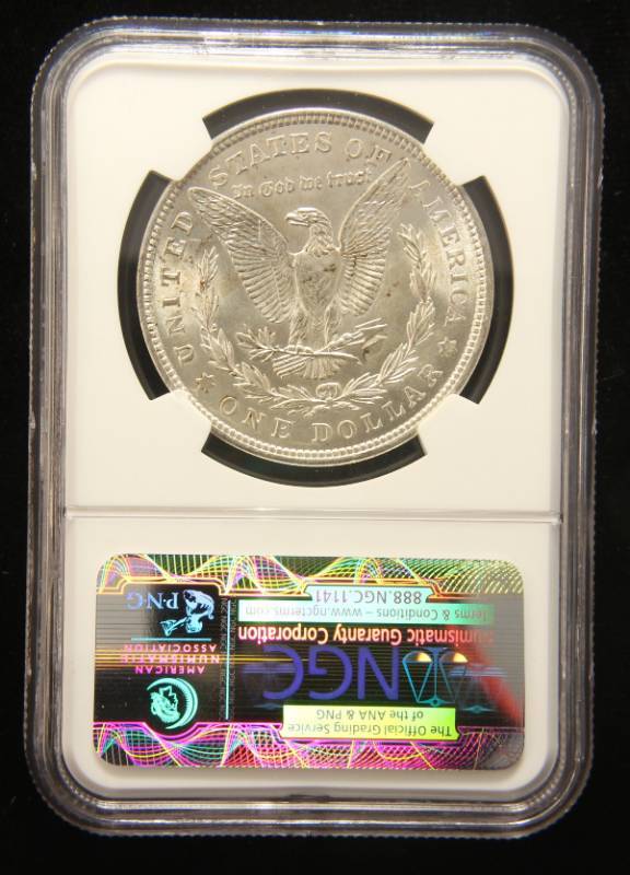 1921 MORGAN SILVER DOLLAR MS62 NGC