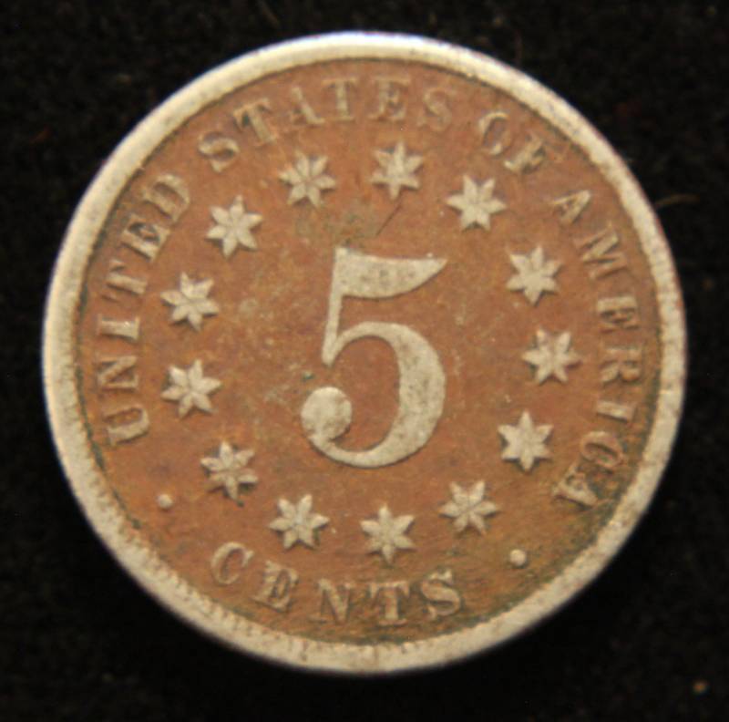 1870 US SHIELD NICKEL