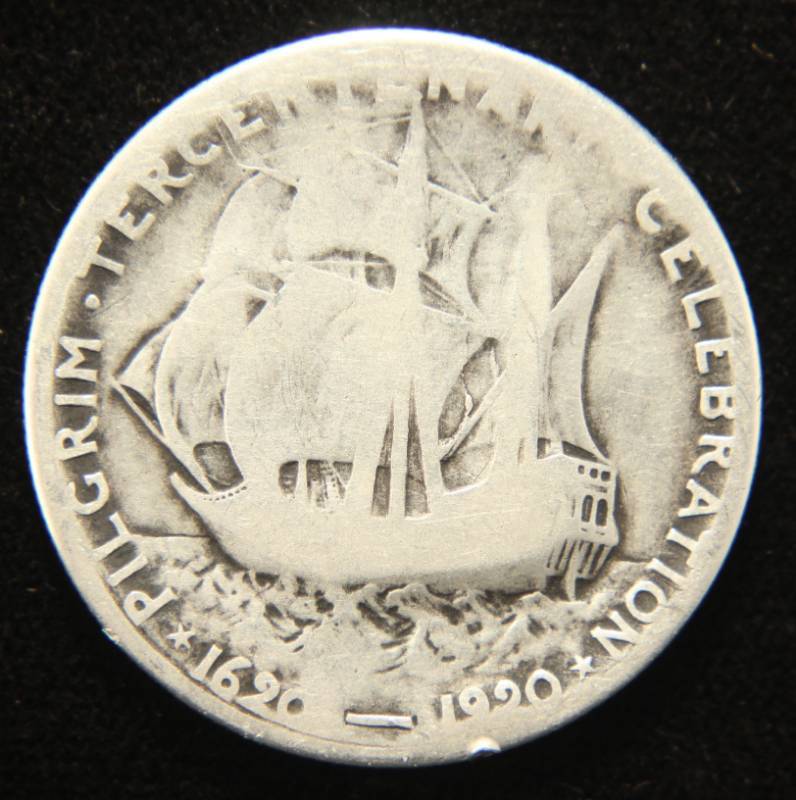 1920 US PILGRIM COMMEMORATIVE SILVER HALF DOLLAR