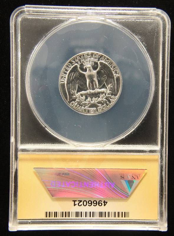 1963 PROOF WASHINGTON QUARTER PF67 ANACS
