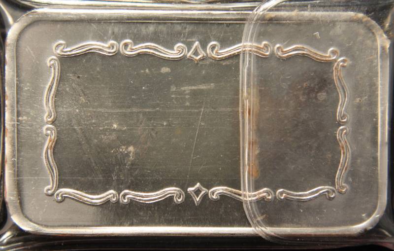 5 TROY OZ. .999 FINE SILVER BAR COVERED WAGON DESIGN
