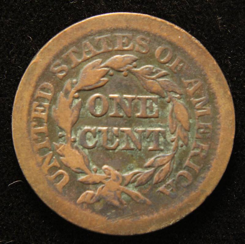 1852 US BRAIDED HAIR LARGE CENT
