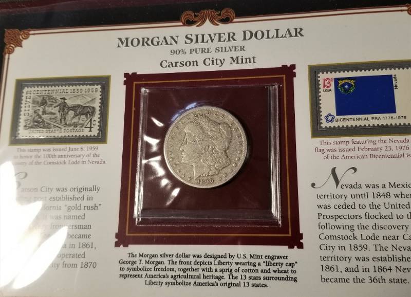 1890-CC CARSON CITY MORGAN SILVER DOLLAR SET