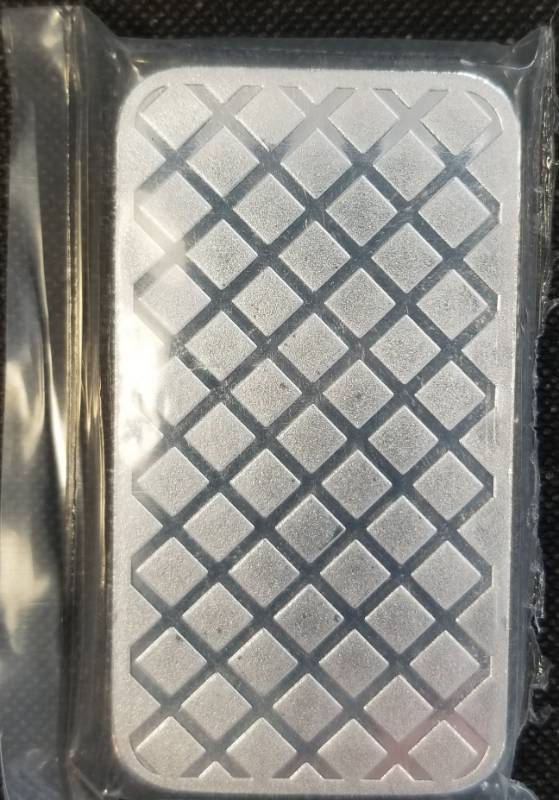 5 TROY OZ. .999 FINE SILVER BAR WALKING LIBERTY DESIGN