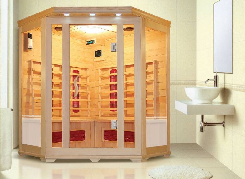 New 3-4 Person Corner Infrared Sauna