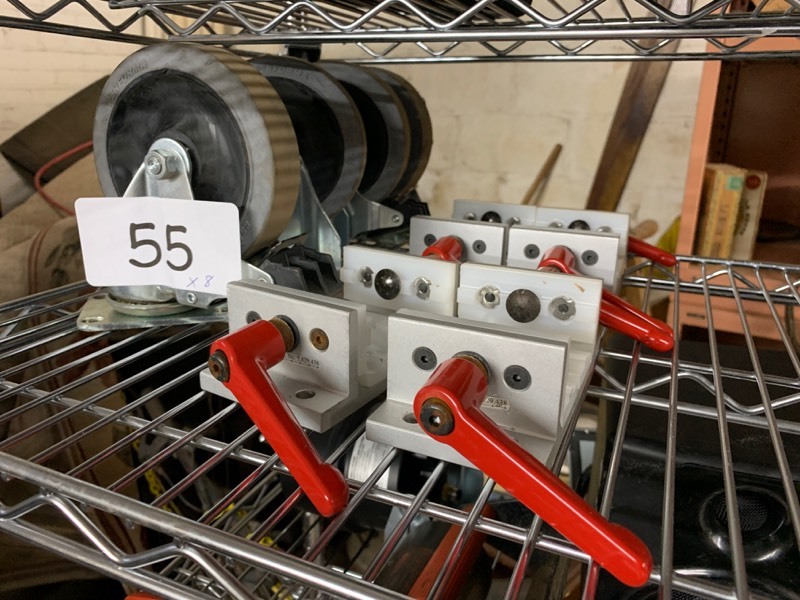 lot 55 image: Misc. clamps and casters