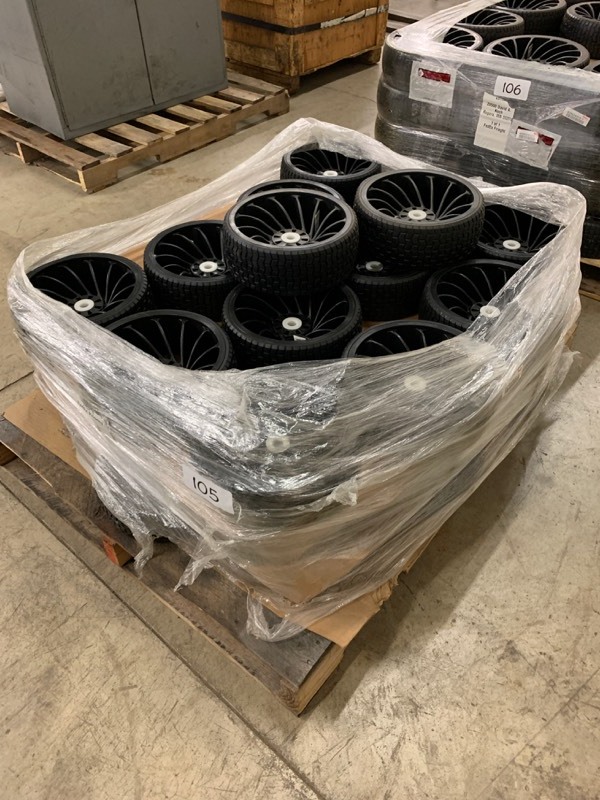 lot 105 image: Lot of new rubber wheels