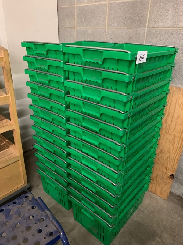 lot 64 image: 26 plastic bins