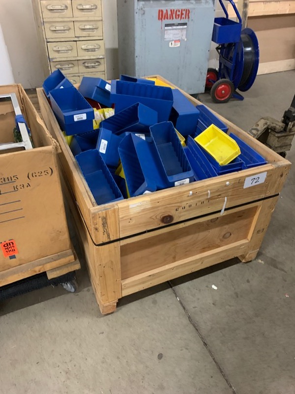 lot 72 image: Misc. parts bins