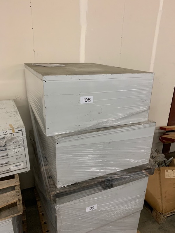 lot 108 image: 2 large flat files