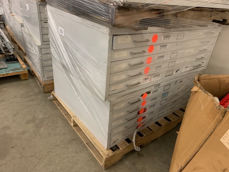 lot 109 image: 2 large flat files