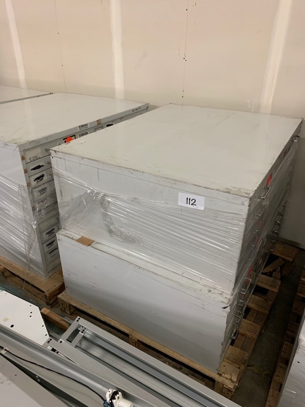 lot 112 image: 2 large flat files