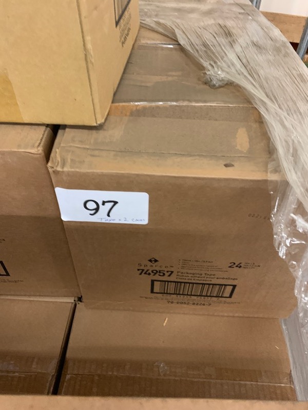 lot 100 image: 2 cases of packaging tape