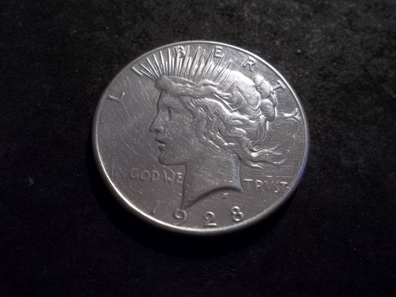 1928 S Silver Peace Dollar