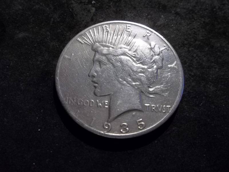 1935 S Silver Peace Dollar