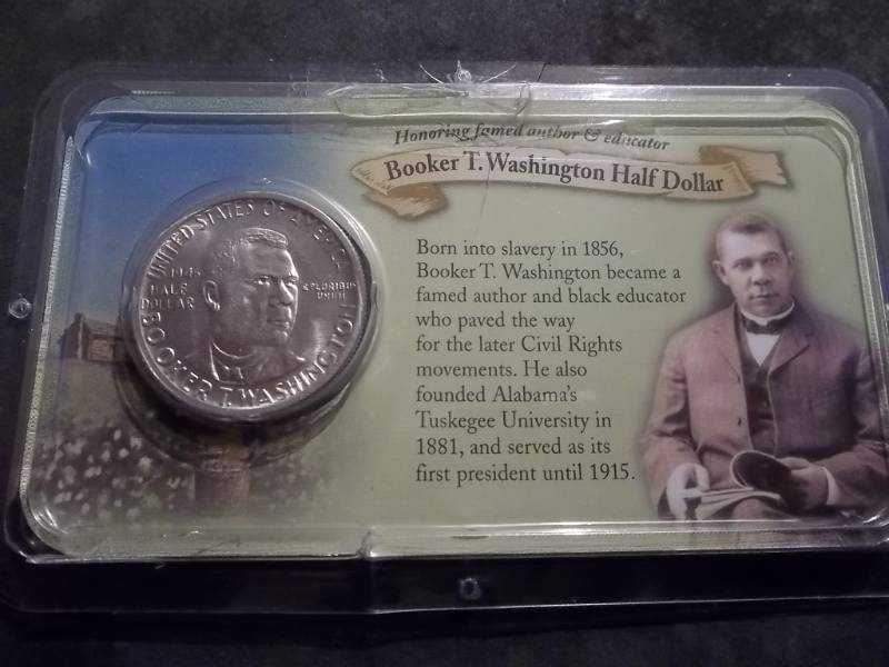 1946 Booker T. Washington Comemmorative Silver Half Dollar