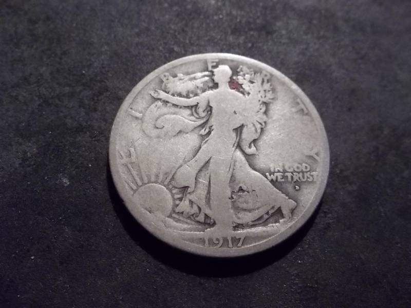 1917 D Obverse Mint Walker Half Dollar