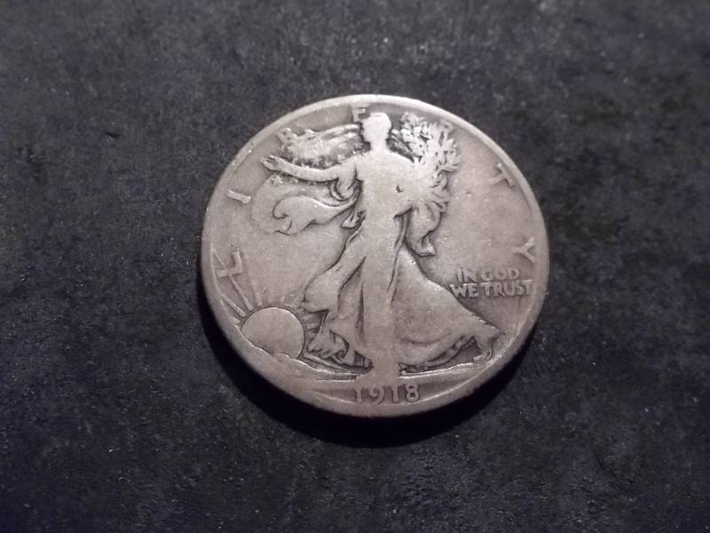 1918 D Walker Half Dollar