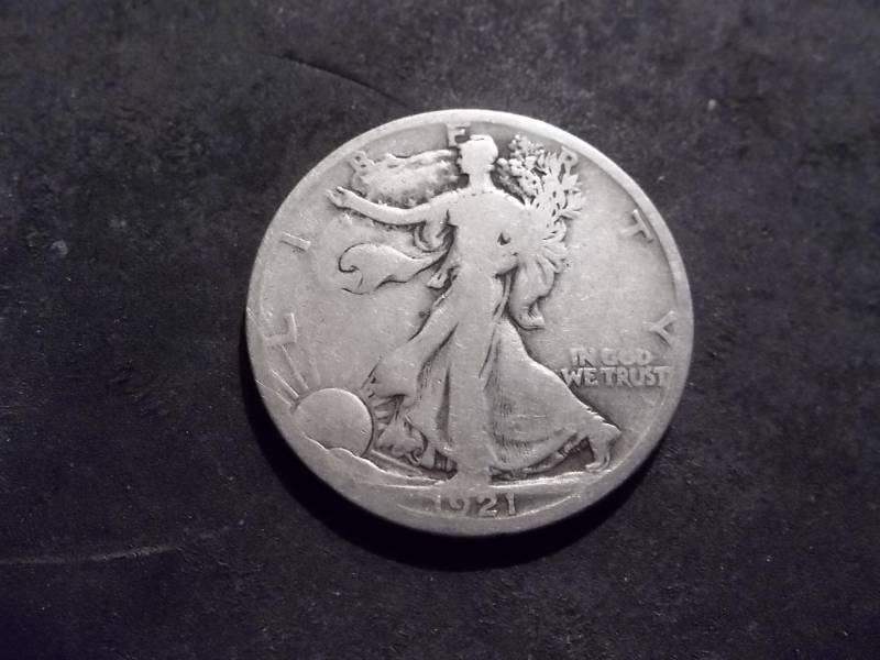 1921 D Walker Half Dollar