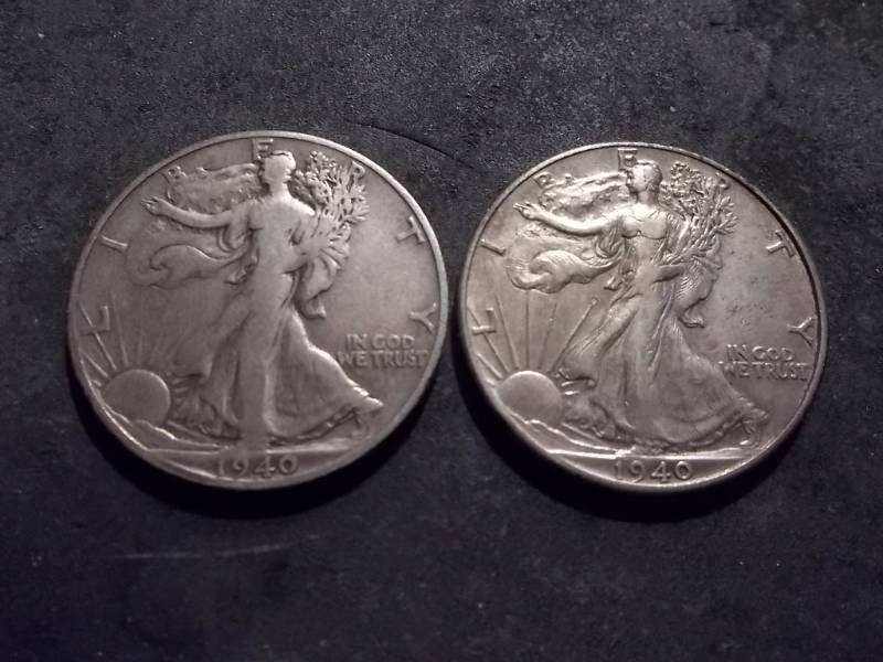 1940, 1940 S Walker Half Dollars