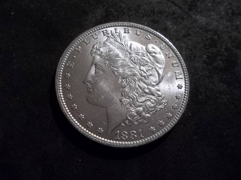 1881 O Morgan Silver Dollar