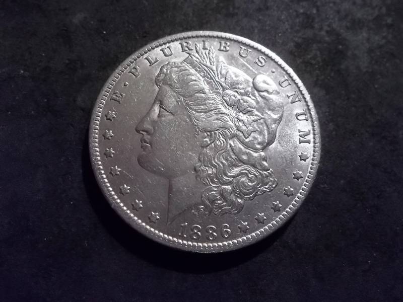 1886 O Morgan Silver Dollar