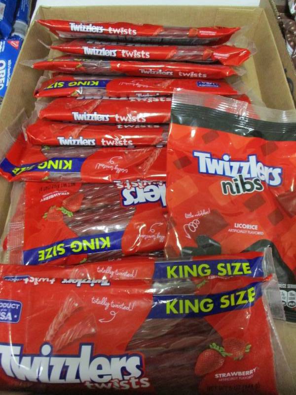lot 128 image: 13 packs of KING SIZE Twizzlers