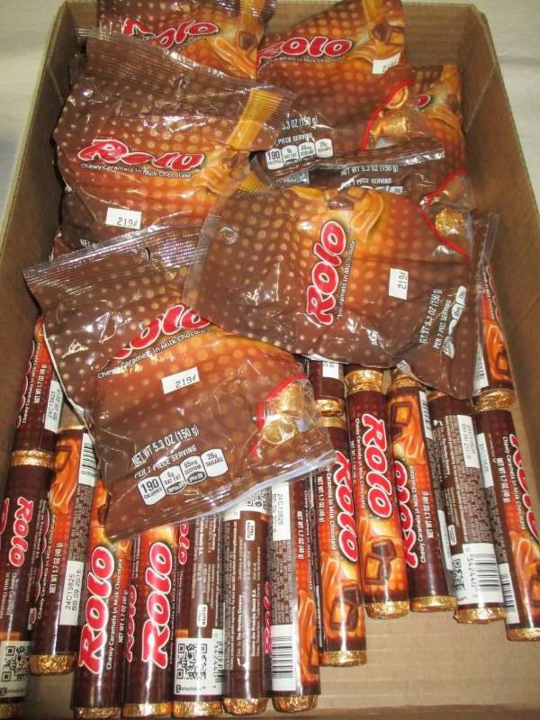 lot 127 image: 32 packs of assorted Rolos